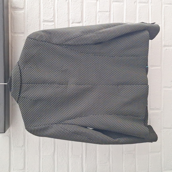 🐦 Talbots 2-Button Long Sleeve Blazer Jacket Women's Size 4 black with dots - Picture 7 of 13